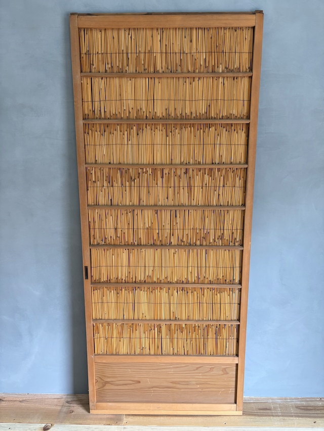 st85 【古建具】葦簀建具(小) 引手左