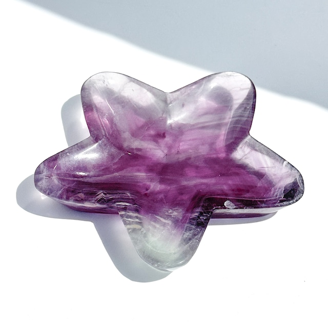 レインボーフローライト星型のうつわ11◇ RainbowFluorite ◇天然石・鉱物・パワーストーン・インテリア