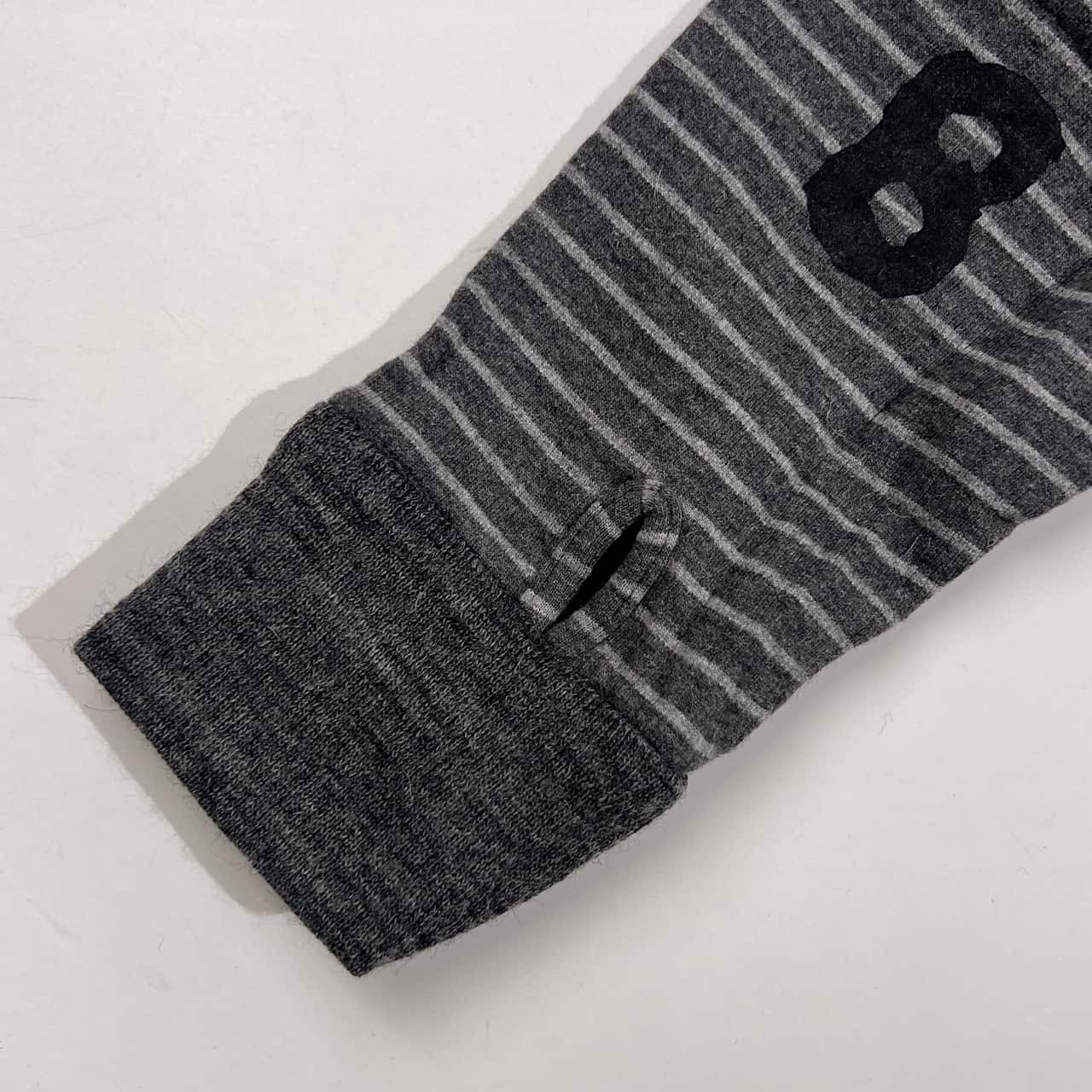 SOU・SOU × le coq sportif 京型友禅 ソウソウ スタンドカラー ボーダー ジャケット XS/グレー メンズ