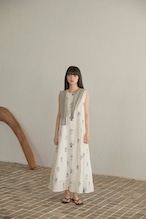 DU250522 Flower Embroidery One Piece 【Tsizeあり】