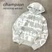 海外規格 champion reverse weave 総柄 青単復刻 パーカー