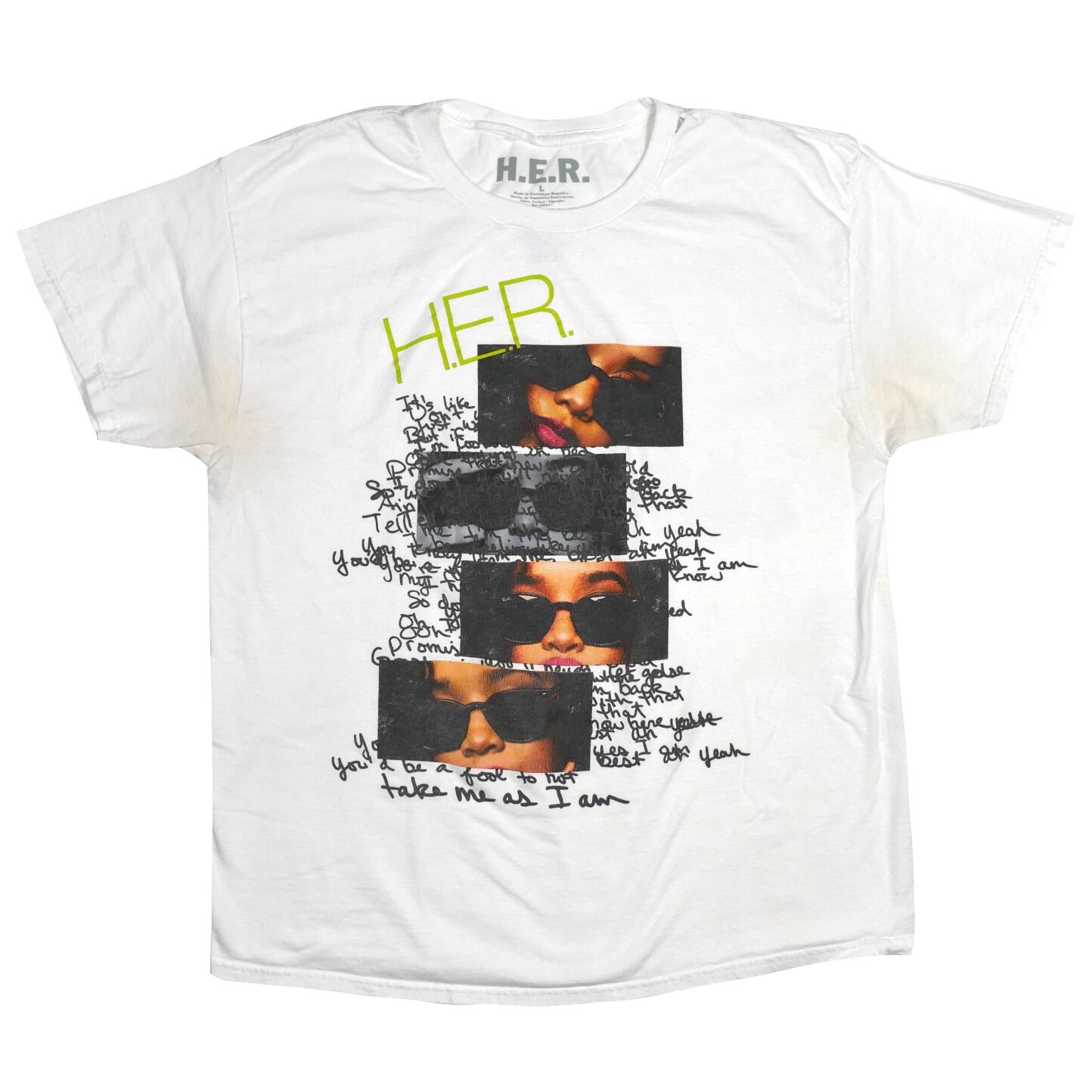 USED【L】H.E.R. Photo & lyrics Tee