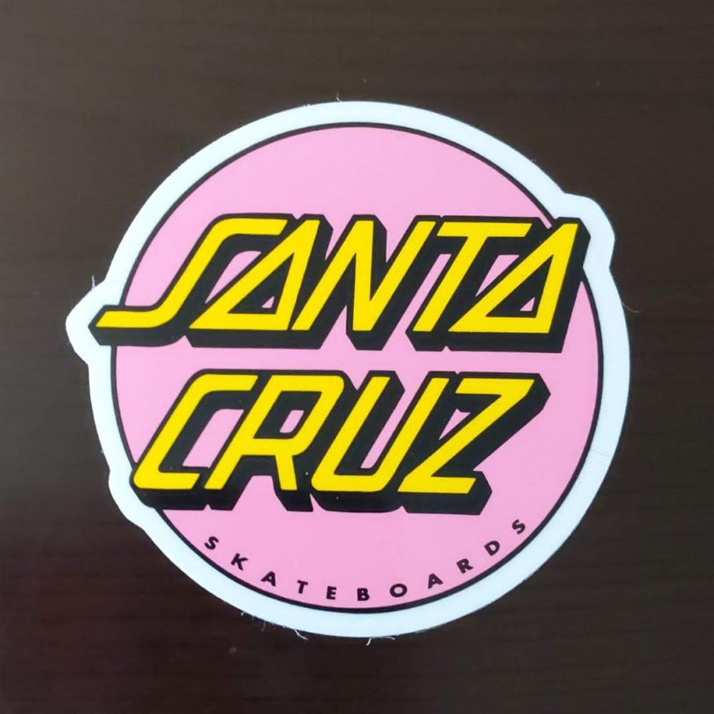 ピンク スケートボード ステッカー ST-60】Santa Cruz Skateboard サンタクルーズ スケートボード