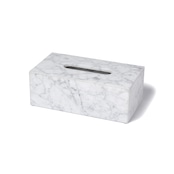 MARBLE TISSUE BOX - Bianco Carrara|大理石ティッシュケース