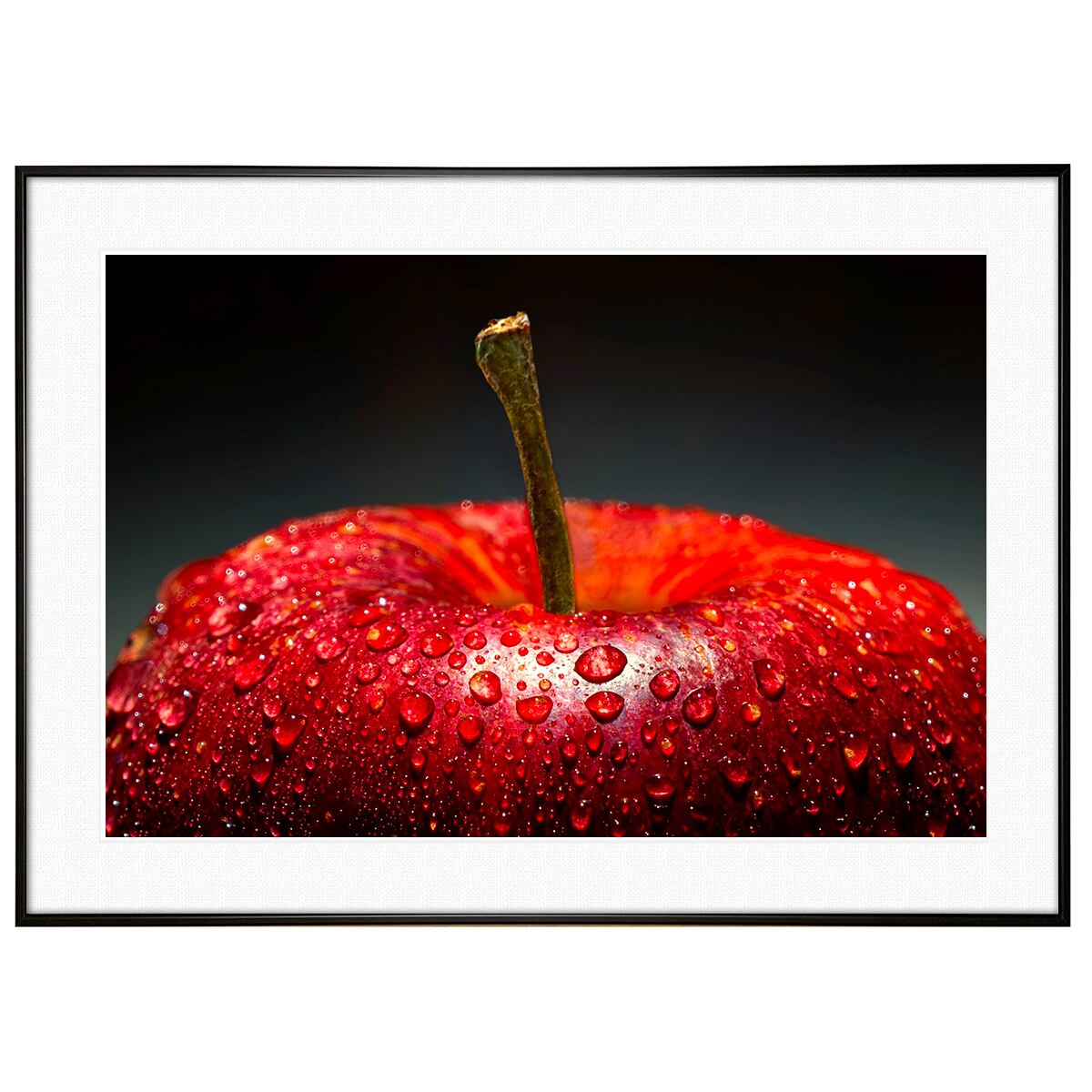 カラフル写真 赤いりんご インテリアアートポスター額装 AS3329
