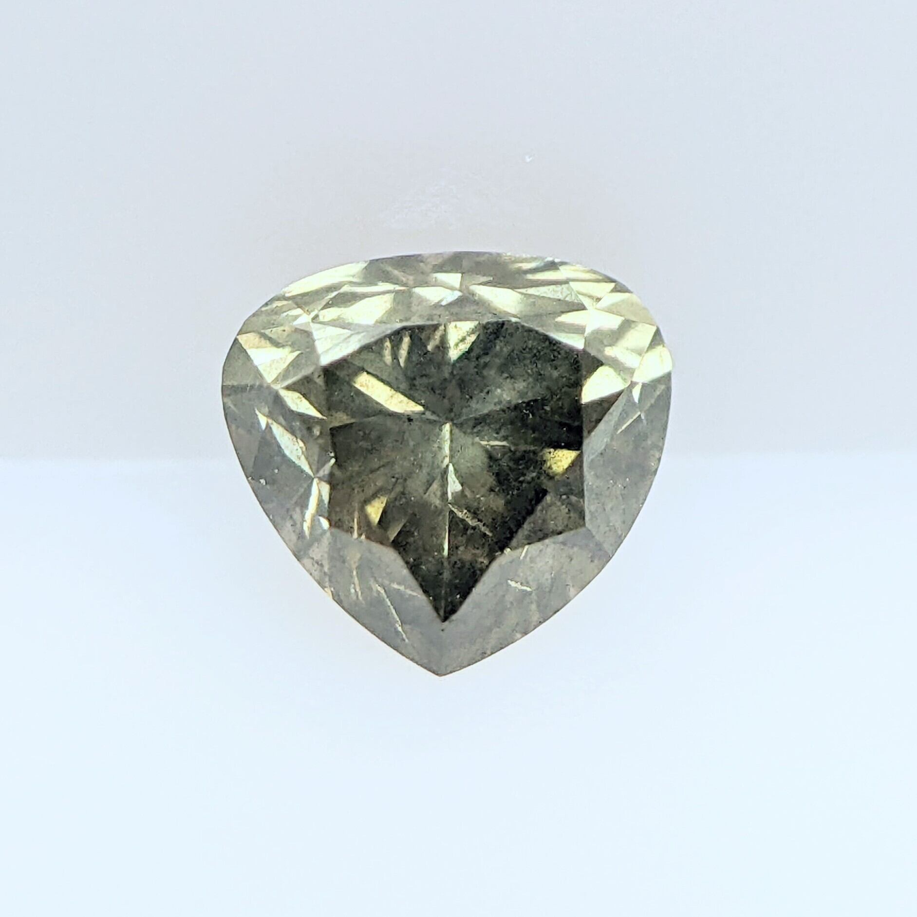 ダイヤモンド 0.284ct FANCY DARK GRAY YELLOWISH GREEN I-1 ダイヤモンド 0.284ct FANCY DARK GRAY YELLOWISH GREEN I-1