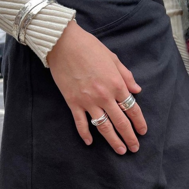 S925 Chubby ring (R136-2)