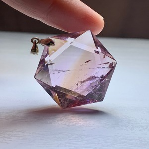 8.六芒星☆虹 アメトリン ペンダントトップ