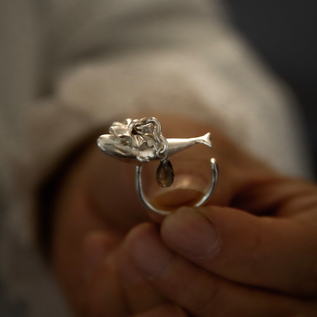 クジラ•フリーリング（シルバー）