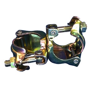農業用クランプ 電気メッキ クロメートメッキ Φ42.7×Φ42.7 直交 30個セット 1021　ハウスや果樹柵、害獣柵などに(tgk)