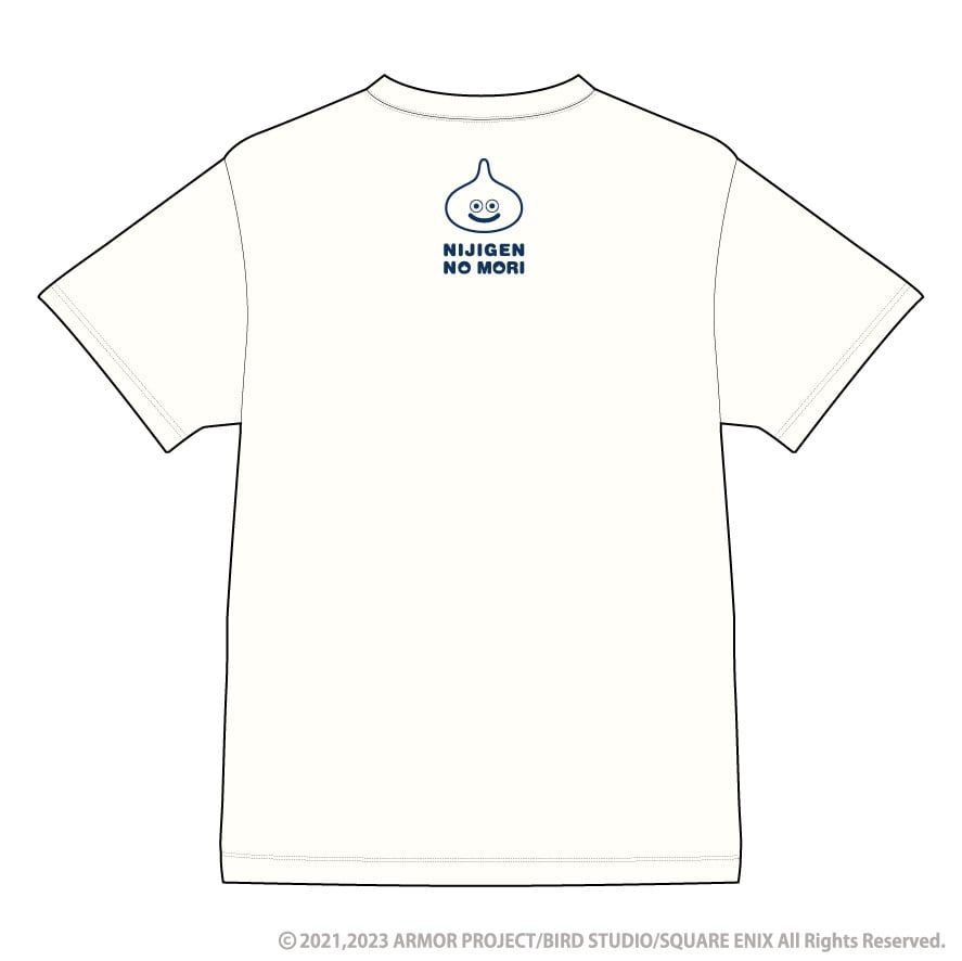 Tシャツ（デニムワッペン風）【ドラゴンクエストアイランド