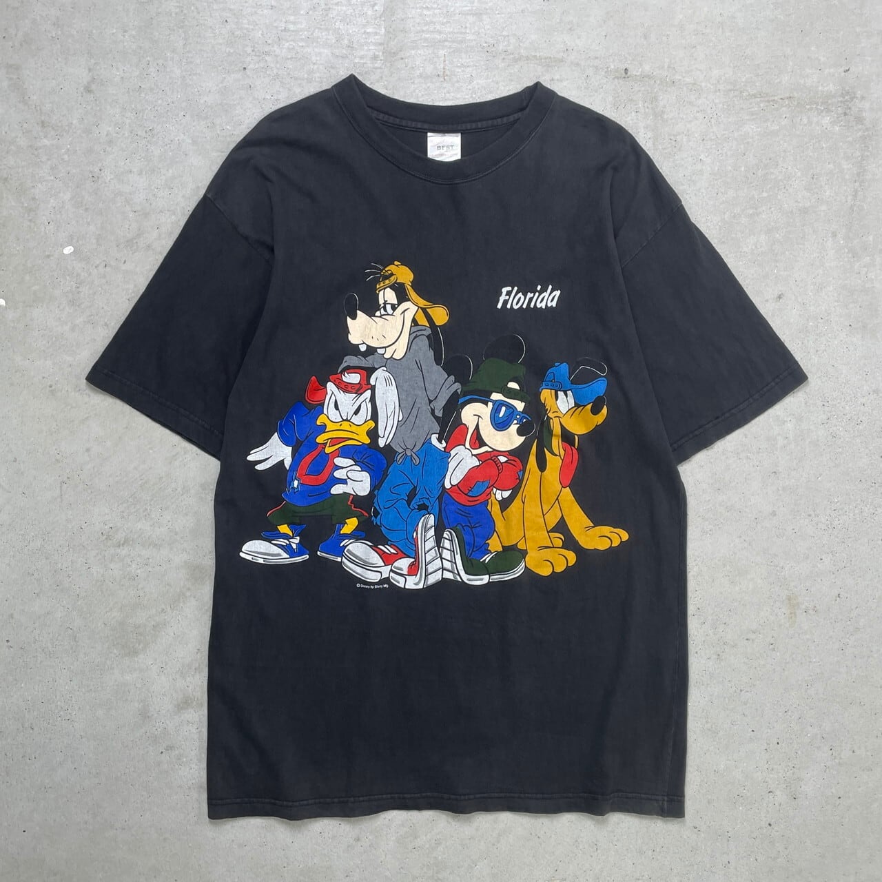 90年代 Disney ディズニー ミッキー＆フレンズ キャラクタープリントT 