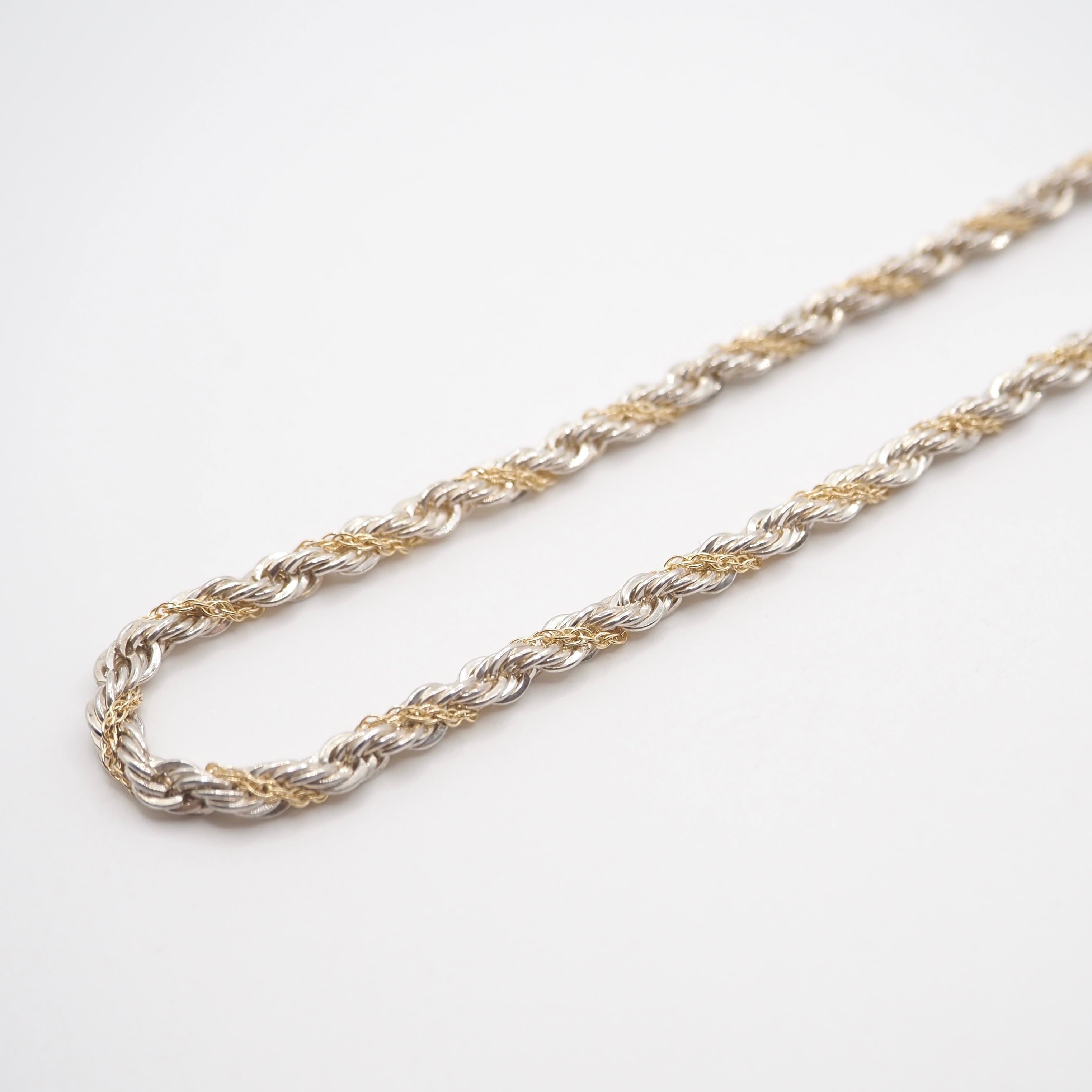 Tiffany&Co. ツイストロープコンビネックレス シルバー925 K18