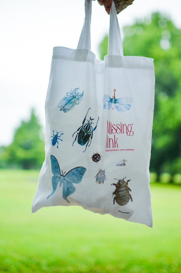 Missing link TOTE BAG / 昆虫 / suzunomizuno | PEPS Missing link TOTE BAG / 昆虫 / suzunomizuno | PEPS
