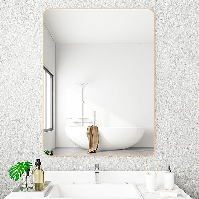雑誌anan掲載】 CocoMirror 貼る鏡 割れない鏡 壁掛け 鏡 貼り付け 壁