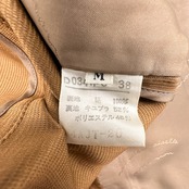 シルク100%◆Mademoiselle NON NON SPORTS マドモアゼルノンノン テーラードジャケット 薄手 Mサイズ/ブラウン系/レディース パパス