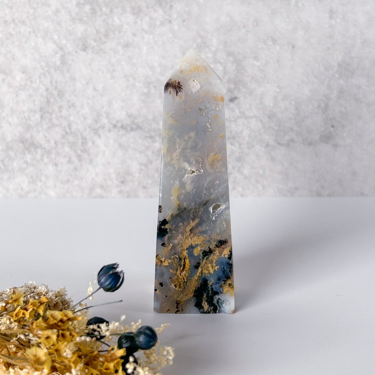 タイガーデンドリティックアゲート(タイガーデンドライトアゲート) タワー 01 * Tiger Dendritic Agate * 天然石