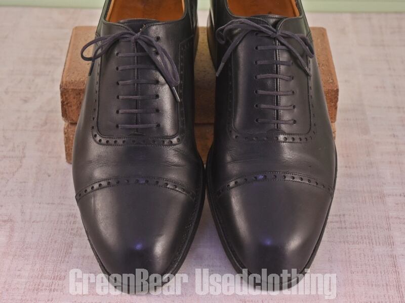 MN182 フランス製 J.M.WESTON ビジネスシューズ ストレートチップ 黒