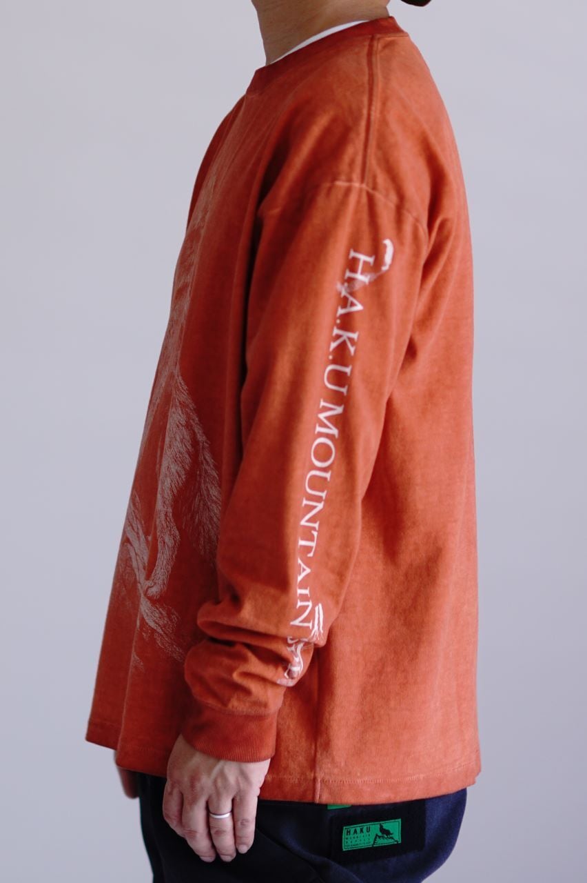 9/26 ☆【25-26秋冬新作】HKT609 WOLFロングスリーブTシャツ | H.A.K.U