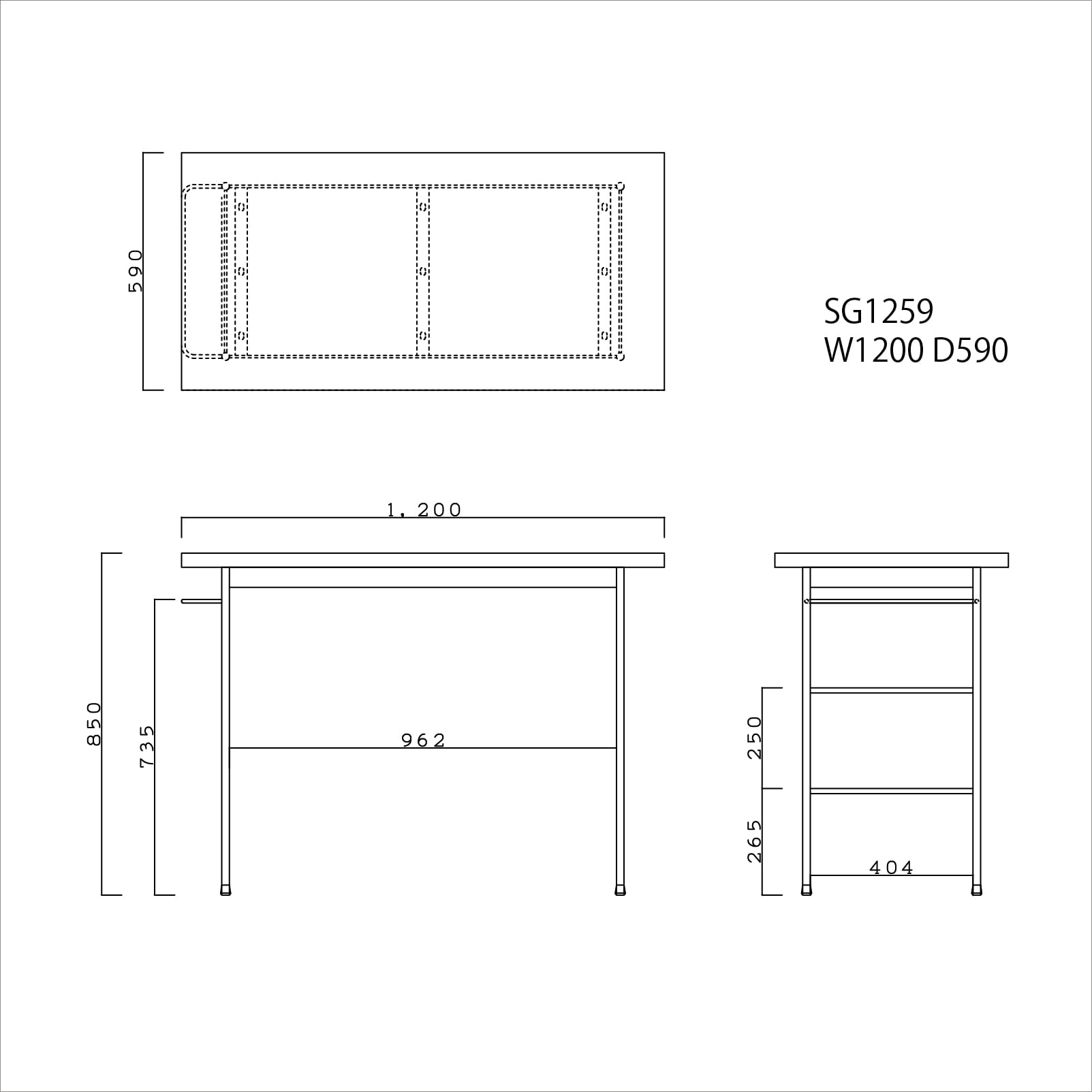 H WORK TABLE [FCO1353] ｜ 古材のテーブル ハイタイプ 国産家具