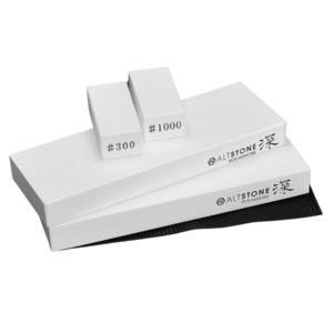 [w/ EN manual] ALTSTONE FUKAMI #300/#1000 Whetstone Set | Ceramic Sharpening Stone from JAPAN