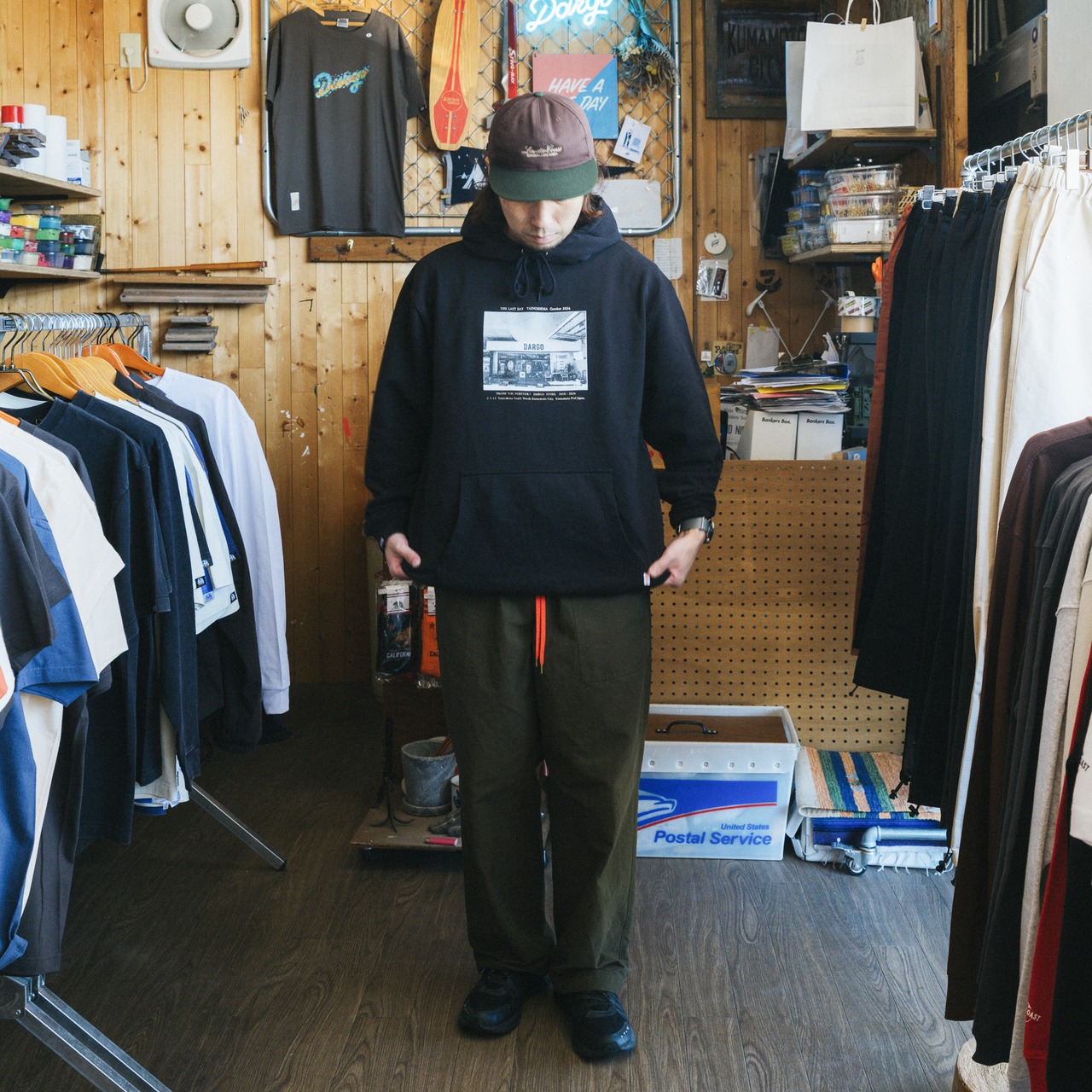 【DARGO】"LAST 田井島" 8onz Pull Over Hoodie（BLACK）