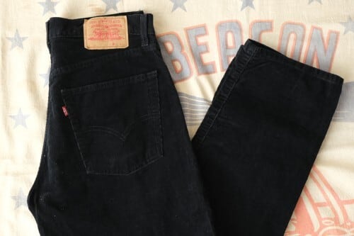 00's Levi's 521 black corduroy Pants 