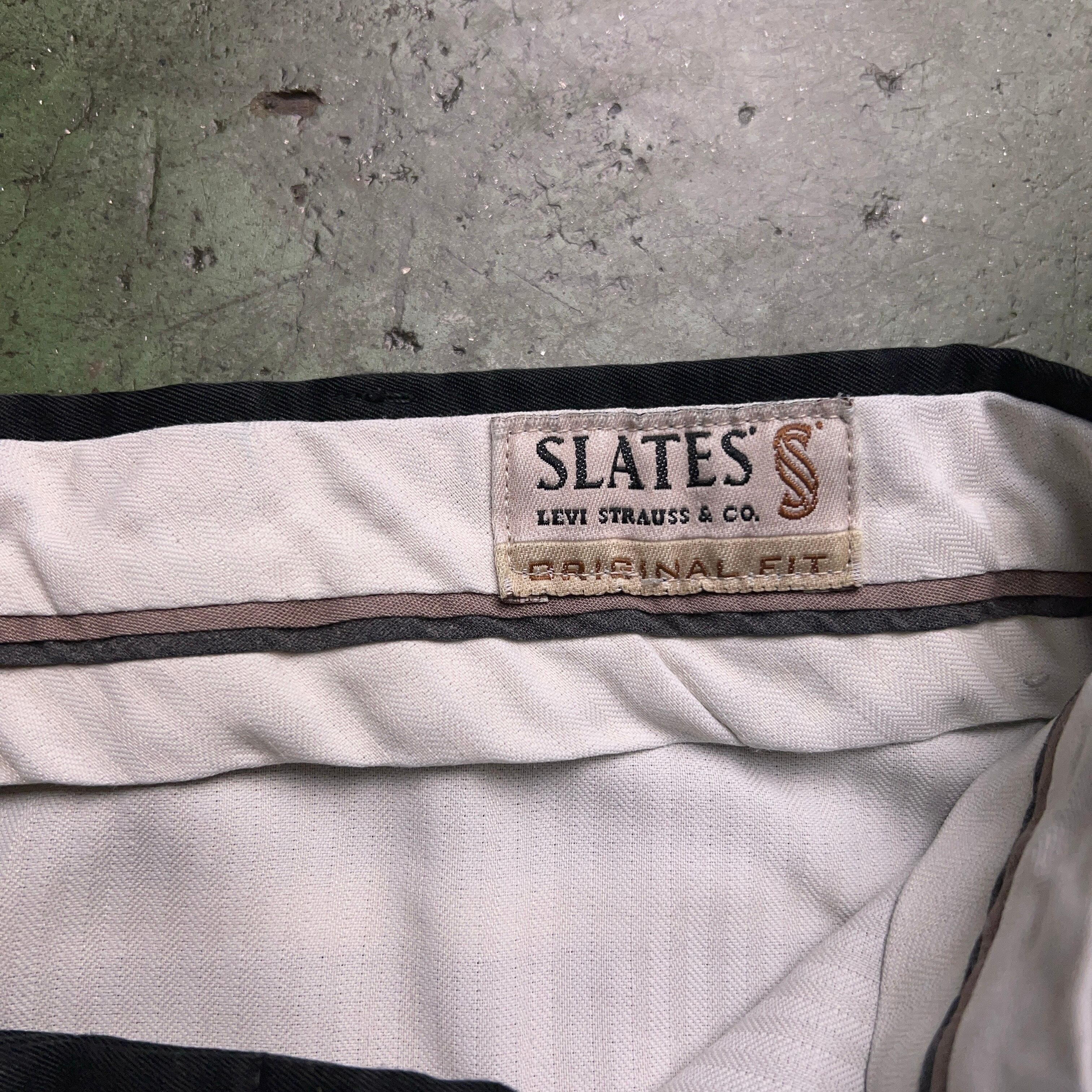 90's Levi's SLATES 3Tuck Wide Slacks MADE IN USA W34 90年代 90's Levi's SLATES 3Tuck Wide Slacks MADE IN USA W34 90年代