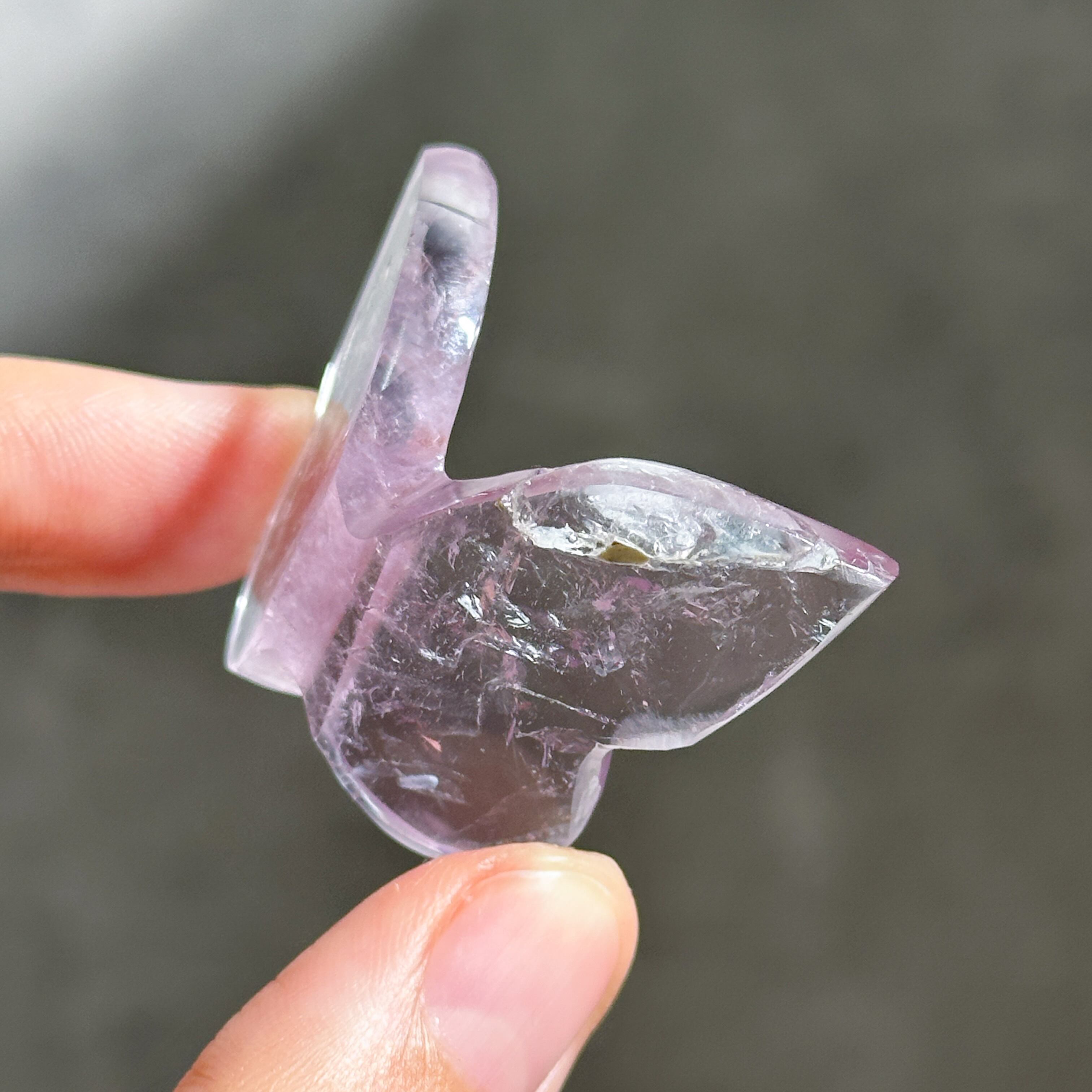 アメジスト 3D蝶 04◇ Amethyst Butterfly ◇天然石・鉱物