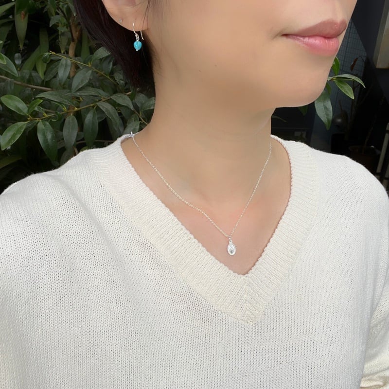 Lagoon Original シンプル &スモール ターコイズ フックピアス 小さめ