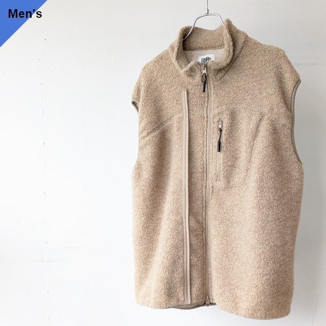 melple ウールパイルベスト Marced Wool Vest (Beige)
