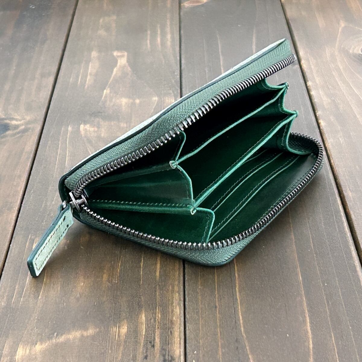 HORWEEN × レーデルオガワ ホースバット ミドルウォレット ナチュラル