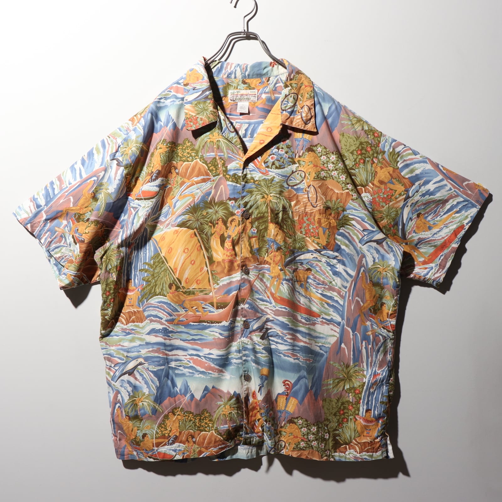 パタゴニア 絞まっ 総柄 パタロハ アロハシャツ L 30周年 最終価格 