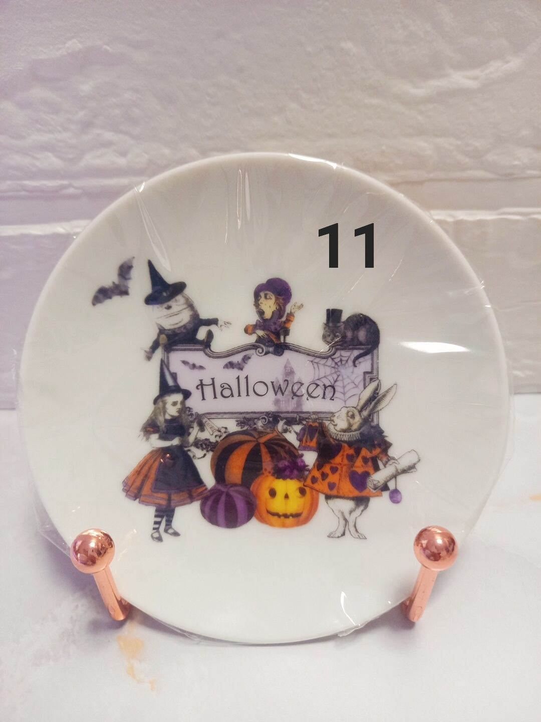  Stafford お皿　ハロウィン　魔女 Halloween Royal Stafford The Guardian Witch Salad & Dinner