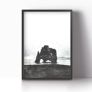 アートポスター / black sand beach No.1　eb072