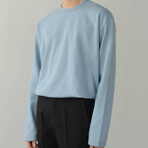 ベーシックラウンドネック薄手ロングTシャツ　MT0080054