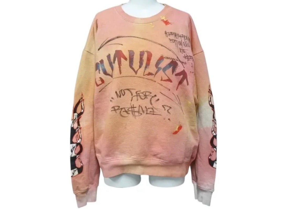 CHROME HEARTS クロムハーツ × CVTVLIST カタリスト カスタム Matty Boy マッティボーイ スウェット タイダイ柄