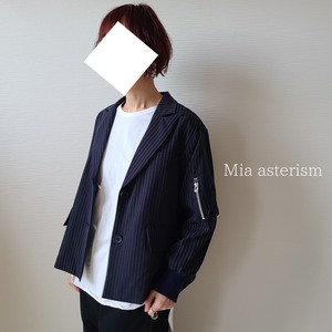 【Mia asterism】ピンストライプテーラードジャケット(1411061)