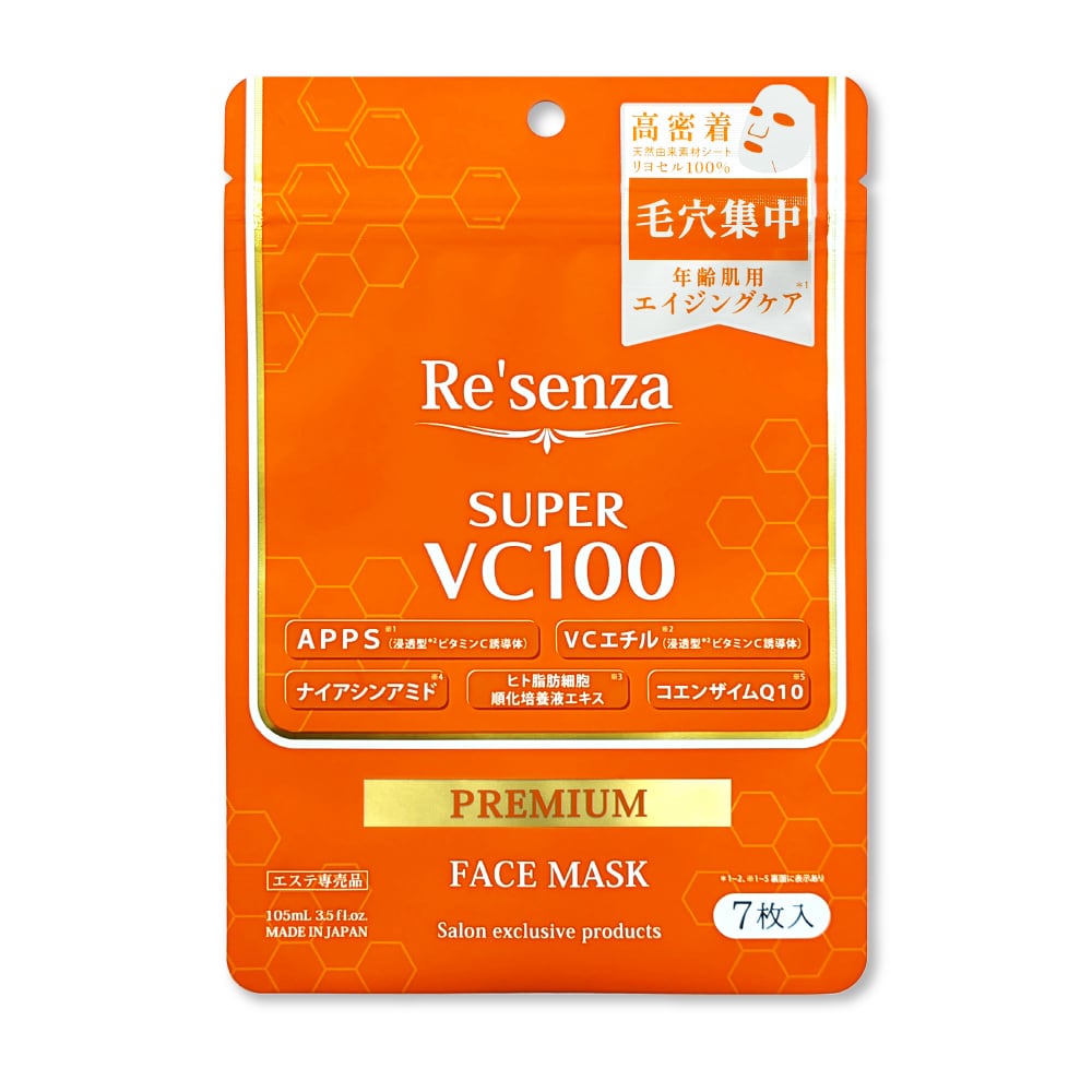 Re'senza SUPER VC100 プレミアムフェイスマスク 7枚入 | a piece of