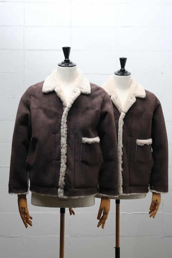 472408 ウールロービングヘリンボーン バルカラーコート | STand