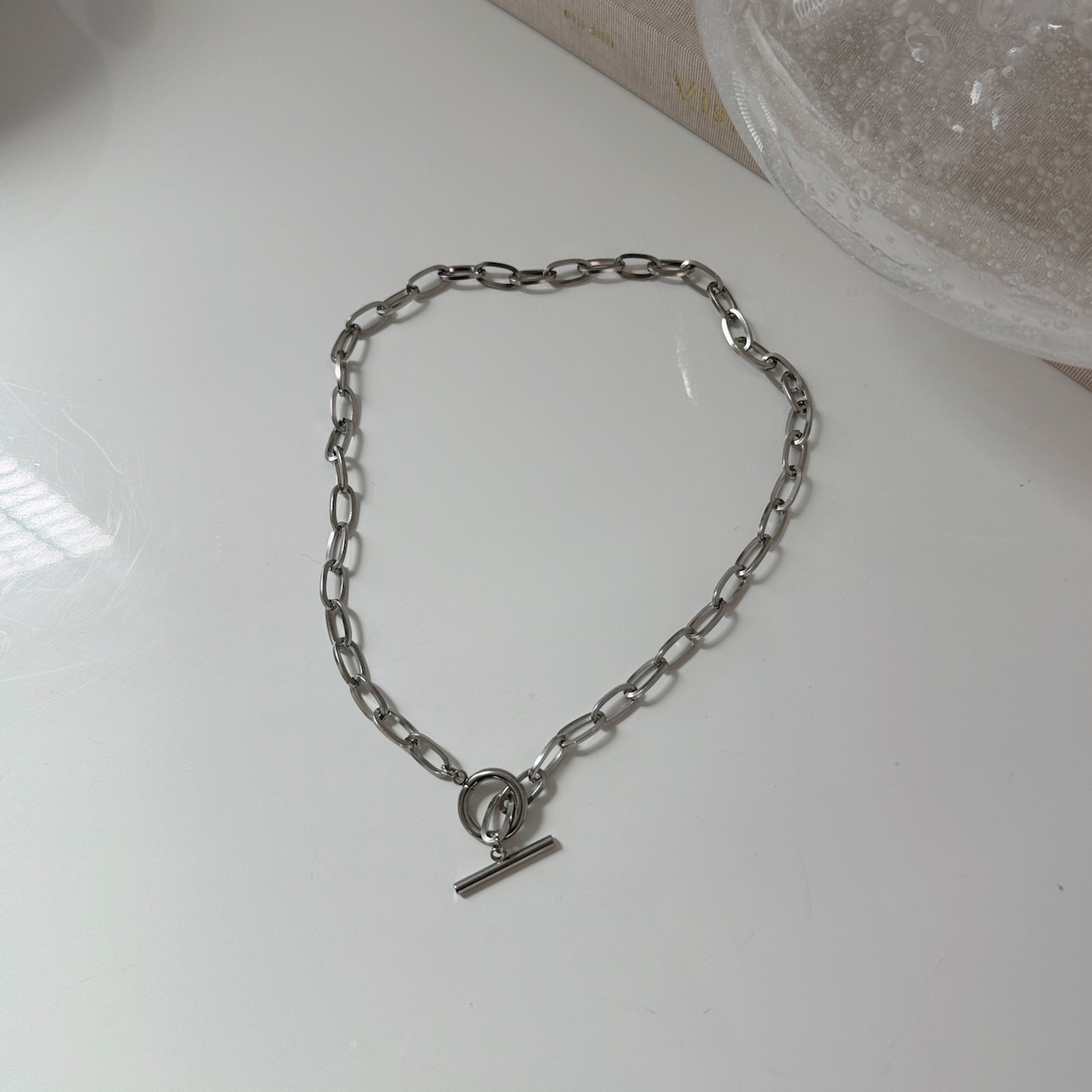 chain design necklace/silver