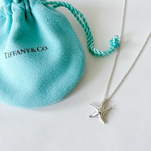 【T7069】Tiffany&Co. starfish necklace/silver925/ティファニー/ネックレス
