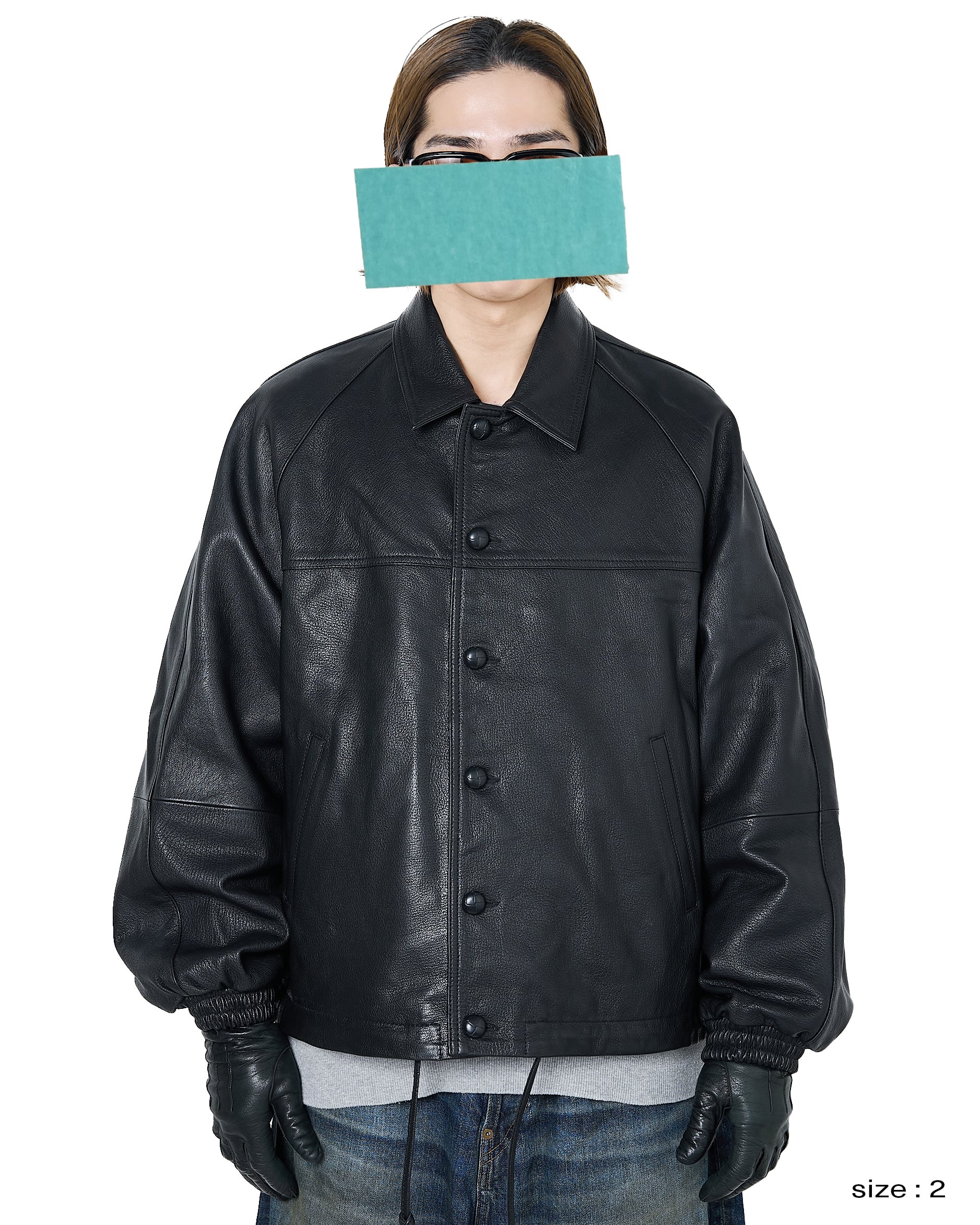 ジャケット・アウター 26ss refomed CCU LEATHER FORMAN JACKET 2 CCU LEATHER FORMAN JACKET(2 BLACK): refomed: MENS｜CONZ ONLINE STORE