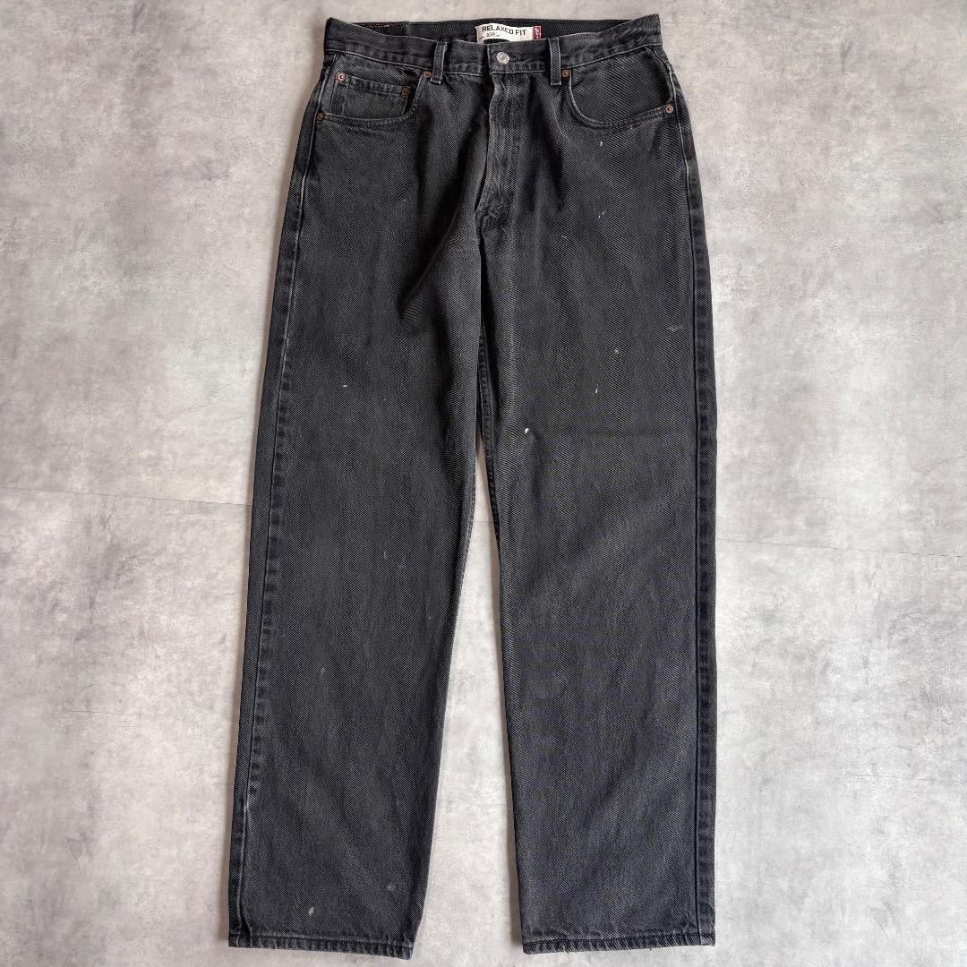 Levi's リーバイス 550 ブラックデニムパンツ メンズW38 古着 ビッグ
