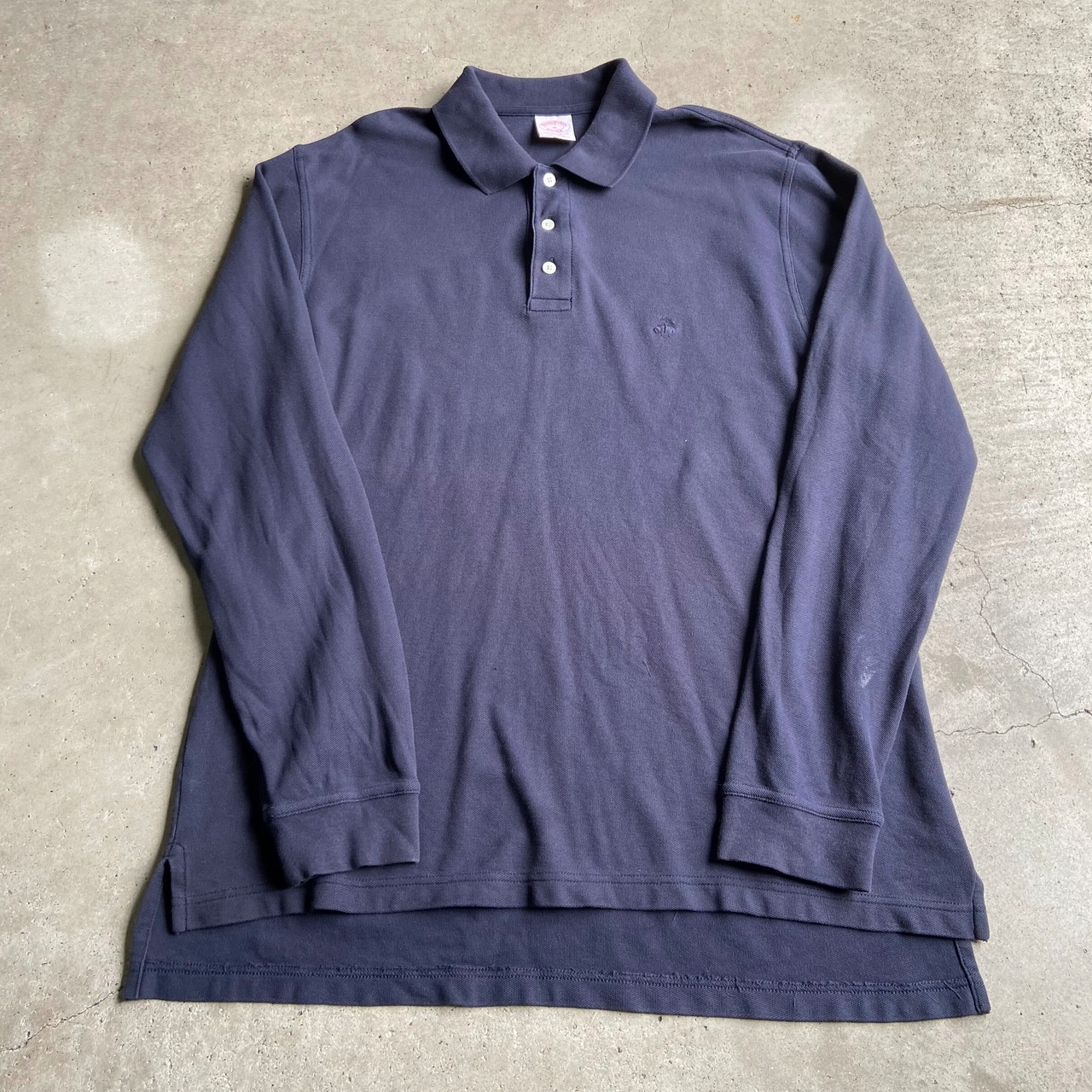 Brooks Brothers ブルックスブラザーズ 鹿の子 長袖ポロシャツ メンズM 