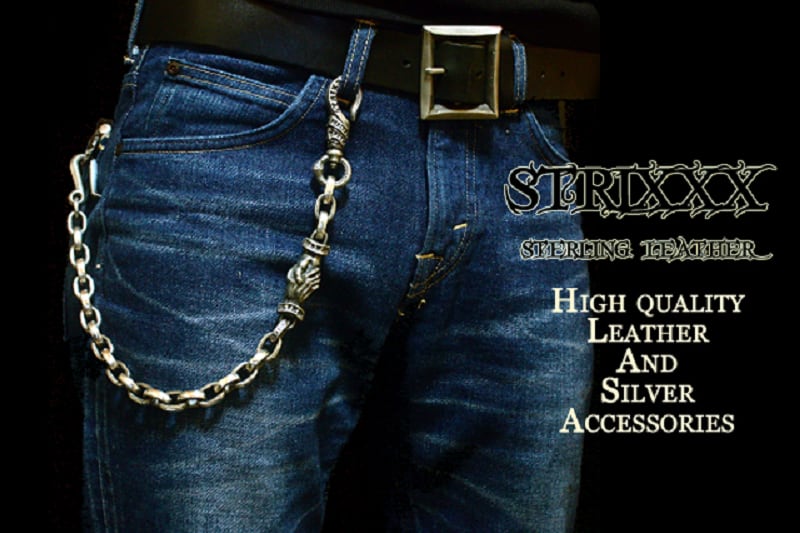 08 シェイクハンドウォレットチェーン | STRIXXX sterling leather