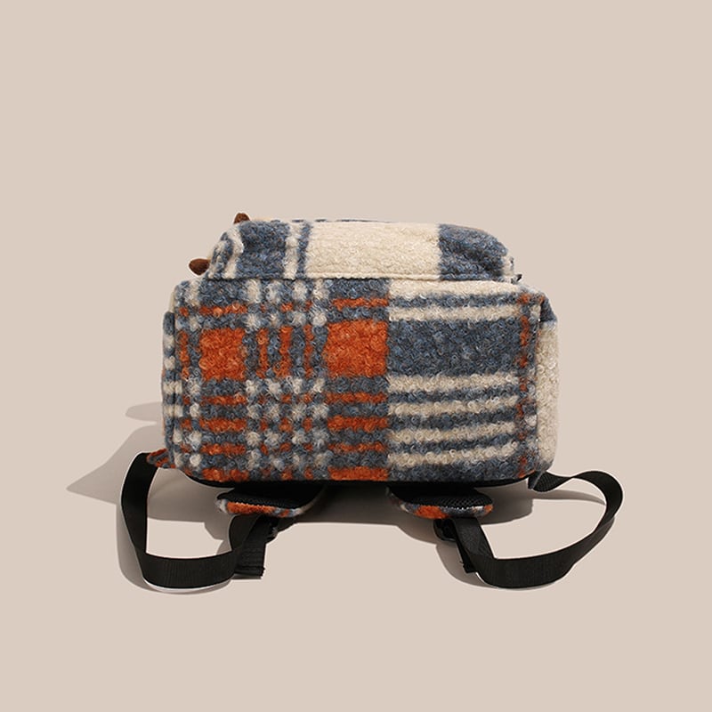 ♥もふもふチェック柄リュック！【YONAIGAシリーズ】☆バッグ☆ 2