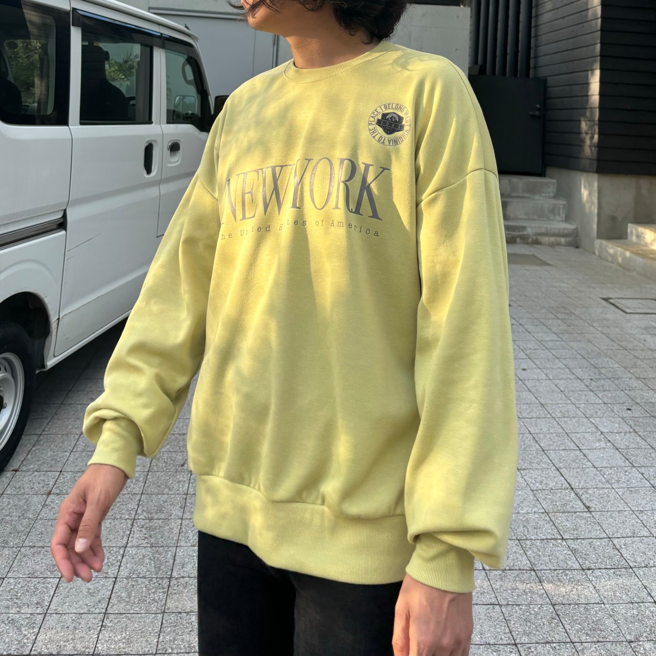 【NEWYORK】logoSW／green