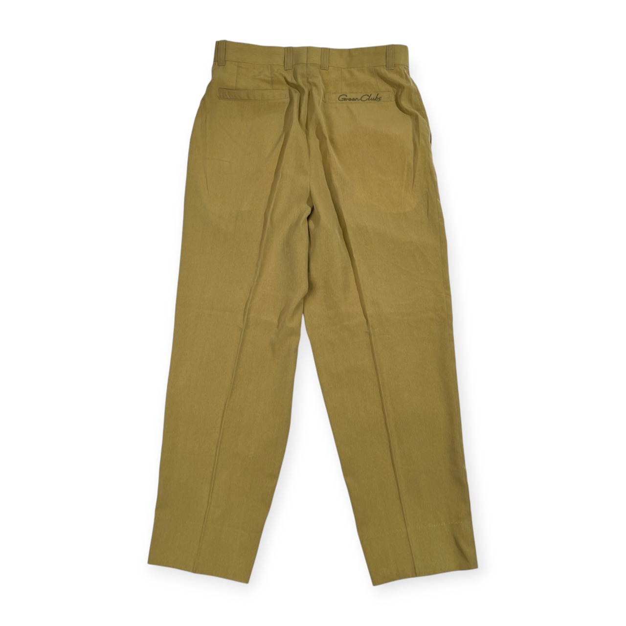 GREEN CLUBS グリーンクラブ ツータック スラックスパンツ ボトムス サイズ 82 /メンズ/ベージュ系/ライカ/日本製