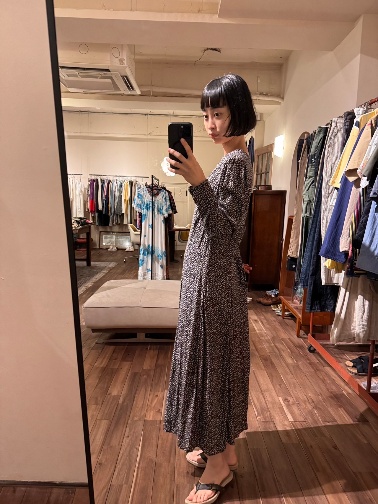 C&A オールオーバーフローラルドレス